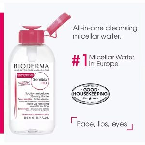 محلول پاک کننده آرایش بایودرما مدل Sensibio H2O